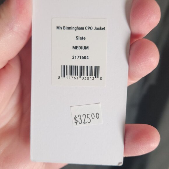 Fisher + Baker Men's Birmingham CPO Jacket Slate Wool Blend Medium - Picture 7 of 13